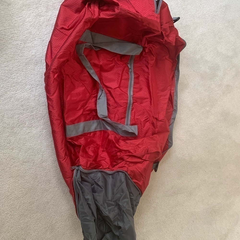 New 65L Travel Duffel Bag Foldable/Lightweight,RED - Picture 13 of 15